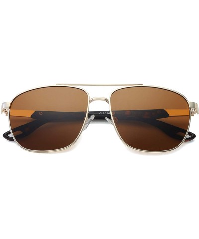 Oval Polarized Aviator Sunglasses Mirrored For Men-100% UV protection lens VL9514 WHISTLE - CK199KX0MUZ $12.71