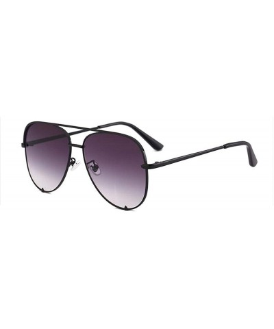 Oval Mini Black Sunglasses Luxury Women's Fashion Mirror Pink Glasses Pilot Style Adult Girls Gradient UV400 - CT11D4UCNLJ $6...