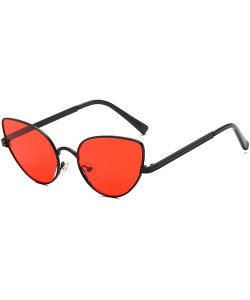 Goggle Sunglasses Oval Shades Polarized Goggles Glasses Eyewear - Red - CB18QRTNUNN $11.93