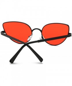 Goggle Sunglasses Oval Shades Polarized Goggles Glasses Eyewear - Red - CB18QRTNUNN $11.93