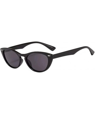 Oversized UV Protection Sunglasses for Women Men Full rim frame Cat-Eye Shaped Plastic Lens and Frame Sunglass - A - CF1902SK...