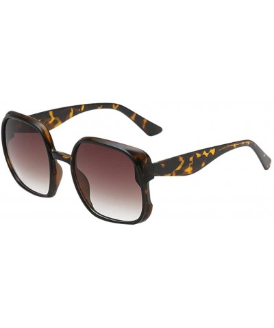 Wrap Female Fashion Pop Sun Eye Glass Irregular Sunglasses Glasses Vintage Style - B - CS18TODN7GH $16.70