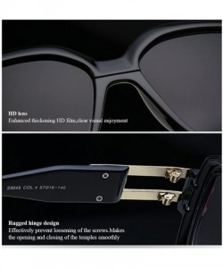 Sport Anti-glare Retro Sunglasses Outdoor Sport Driving Goggles for Men Women - Sand Black&transparent - CV18DCD5GMR $16.47