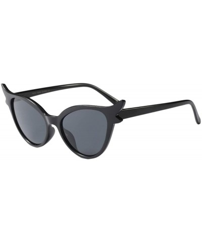 Cat Eye Sunglasses Cat Eye Eyeglasses Party Eyewear Women Rapper Glasses - Grey - C818QETS055 $19.81