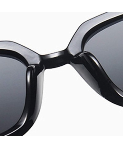 Oversized Cateye Designer Sunglasses Women 2019 Retro Square Glasses Women/Men Luxury Oculos De Sol - White Gray - CQ19858E7N...