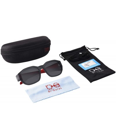 Rectangular Polarized Fit Over Glasses Sunglasses Wear Over Prescription Glasses for Women and Men - Grey - CU18UZD26Z5 $13.59