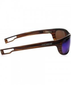 Oval Men's Cruz-R-A010138 Polarized Oval Sunglasses - Satin Brown Wood Grain - CV12B05PF1J $54.20