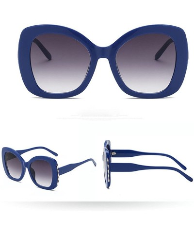 Sport Women Man Vintage Big Frame Irregular Shape Sunglasses-Eyewear Retro Unisex - E - CM18Q66TMNX $14.55