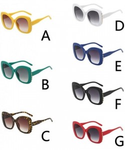 Sport Women Man Vintage Big Frame Irregular Shape Sunglasses-Eyewear Retro Unisex - E - CM18Q66TMNX $14.55
