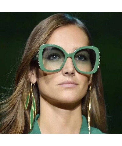 Sport Women Man Vintage Big Frame Irregular Shape Sunglasses-Eyewear Retro Unisex - E - CM18Q66TMNX $14.55