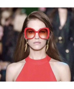 Sport Women Man Vintage Big Frame Irregular Shape Sunglasses-Eyewear Retro Unisex - E - CM18Q66TMNX $14.55