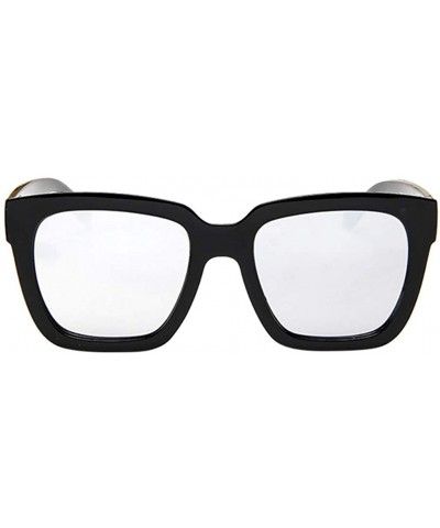 Oval Sunglasses Polarized Goggles Eyeglasses Glasses Eyewear - Sliver - CR18QNCWX2A $19.77