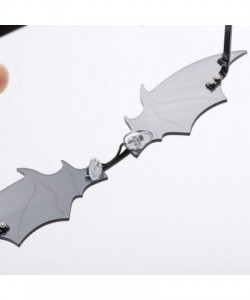 Oversized Fashion Bat Sunglasses for Women Men - Vintage Funny Frameless Gothic Glasses Eyewear (B) - B - CJ19034XEOK $10.89