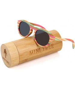 Oversized Polarized Sunglasses Floating Handmade Glasses - Stripe - C9184KEST0H $33.06