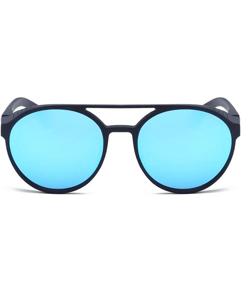 Goggle Unisex Sunglasses Vintage Sun Glasses For Men/Women Eyewear - Blue - CY18SHTX3I2 $6.52