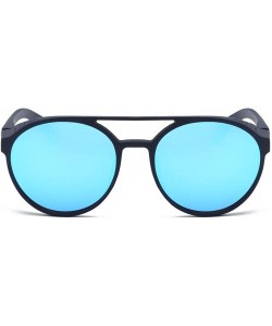 Goggle Unisex Sunglasses Vintage Sun Glasses For Men/Women Eyewear - Blue - CY18SHTX3I2 $6.52