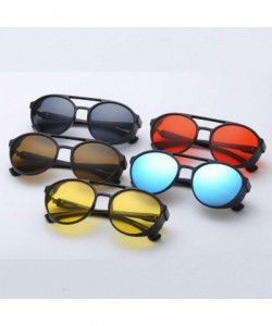 Goggle Unisex Sunglasses Vintage Sun Glasses For Men/Women Eyewear - Blue - CY18SHTX3I2 $6.52