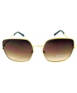 Cat Eye Cat Eye Frameless Sunglasses Vintage Mirrored Womens UV 400 - Black - CD18EOL73U3 $14.37