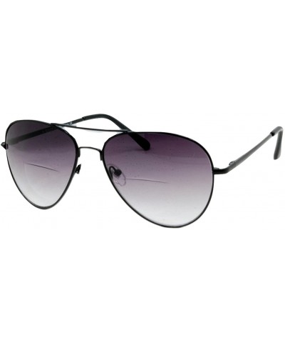 Oversized C.Moore Bifocal Aviator Sunglasses for Women and Men - Pewter - C911CMMQYZL $34.37