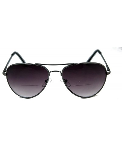 Oversized C.Moore Bifocal Aviator Sunglasses for Women and Men - Pewter - C911CMMQYZL $34.37