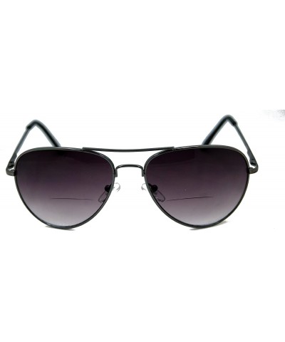 Oversized C.Moore Bifocal Aviator Sunglasses for Women and Men - Pewter - C911CMMQYZL $23.22