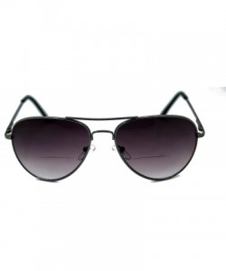 Oversized C.Moore Bifocal Aviator Sunglasses for Women and Men - Pewter - C911CMMQYZL $23.22