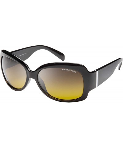 Oversized Womens Polarized Sunglasses - Black - CL12608202X $57.47