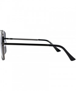 Square Air Force Sunglasses Unisex Fashion Square Metal Frame Pilot Shades UV 400 - Gunmetal (Black) - CY196A0OUY5 $9.30
