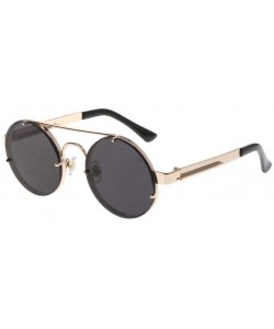 Goggle Glasses Sunglasses Fashion Decoration Glasses Gold - C1199HA7ISE $23.94