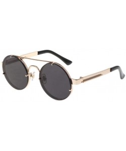 Goggle Glasses Sunglasses Fashion Decoration Glasses Gold - C1199HA7ISE $51.21