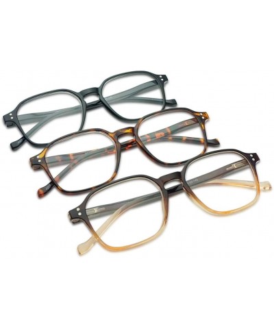 Aviator Reading Glasses Two Tone Assorted Strengths - Black- Tortoise- Brown - CE18QI2ZNCK $29.21
