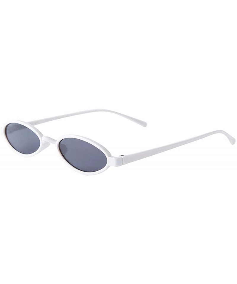 Oval Sunglasses for Men Women Oval Glasses Retro Sunglasses Eyewear Plastic Sunglasses Party Favors - A - CE18QW89W9N $7.19