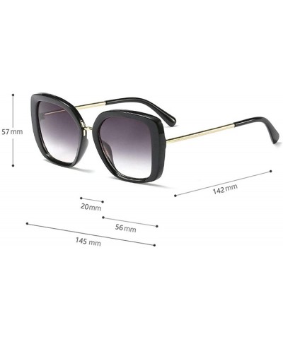 Square 2019 Luxury Square Sunglasses Women Vintage Unique Gradient Sun Glasses New Oversize Eyewear UV400 - CK18QCEAR9W $16.35