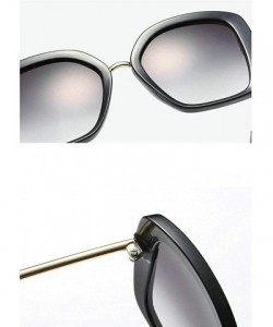 Square 2019 Luxury Square Sunglasses Women Vintage Unique Gradient Sun Glasses New Oversize Eyewear UV400 - CK18QCEAR9W $16.35