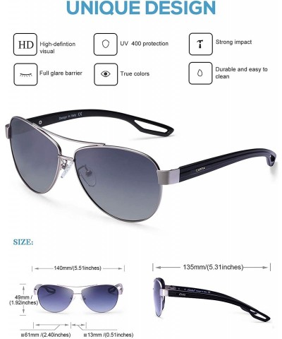 Oversized Polarized Sunglasses for Women UV Protection Outdoor Glasses Ultra-Lightweight Comfort Frame - Grey Gradient Lens -...