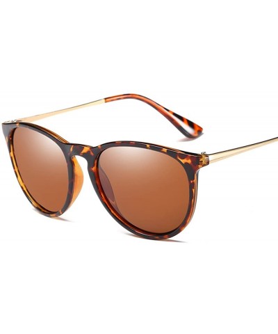 Aviator Sunglasses for Women Men Polarized uv Protection Fashion Vintage Round Classic Retro Aviator Mirrored Sun glasses - C...