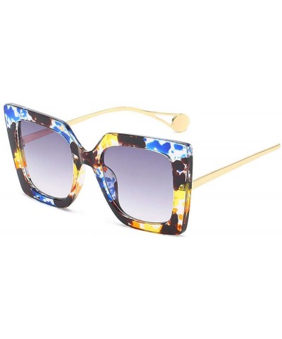 Square Women Luxury Brand Designer Fashion Unisex Sunglasses Men Sun Glasses Male Eyewear Ladies Female - C7 - CM197Y6Y024 $5...