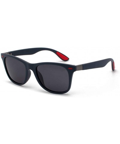 Oval Polarized UV Protection Sunglasses for Men Women Full rim frame Square Acrylic Lens Plastic Frame Sunglass - A - CX1902U...
