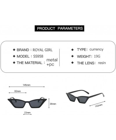 Cat Eye Small Cat Eye Sunglasses for Women UV400 - C8 Red Red - CV1989WSWT7 $19.85