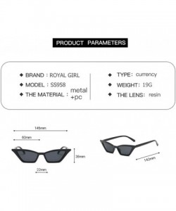 Cat Eye Small Cat Eye Sunglasses for Women UV400 - C8 Red Red - CV1989WSWT7 $19.85