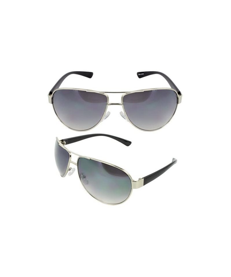 Aviator Retro Fashion Pilot Style Aviator Sunglasses Tri-Layer UV400 Unisex - CF124VB4K97 $9.26
