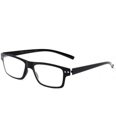 Square Ultra Light Weight Spring Temple Fashion Clear Lens Glasses - Black - CC11AHWZM23 $10.13