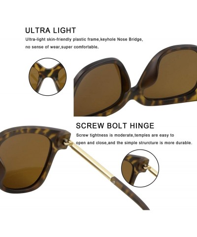 Square Oversize Multifunction Sunglasses-UV400 Protection-Retro for Men/Women - Z3232_tortoise - CO193ZZ4QGM $18.09