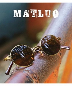 Round Retro Steampunk sunglasses metal Round sunglasses for men women portection eyes Vintage sunglasses - 9 - CC18AU0DZQW $1...