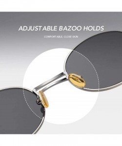 Round Retro Steampunk sunglasses metal Round sunglasses for men women portection eyes Vintage sunglasses - 9 - CC18AU0DZQW $1...