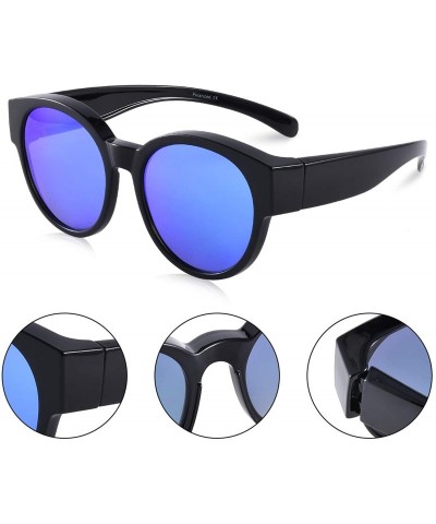 Goggle Polarized Oversized Fit over Sunglasses Over Prescription Glasses with Cat Eye Frame for Women&Men - CA18UC8NE6H $16.22