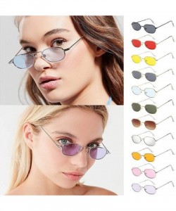 Aviator Women sunglasses polarized uv protection aviator small face retro vintage - H - CC18T5924WX $9.72