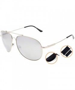 Rectangular Large Bifocal Sunglasses Polit Style Sunshine Readers with Bendable Memory Bridge and Arm - C518035R76I $27.62