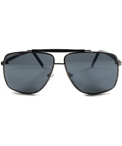 Aviator Classic Old School Retro Aviator Mens Womens Square Sunglasses - CE18O7QZKEI $12.99