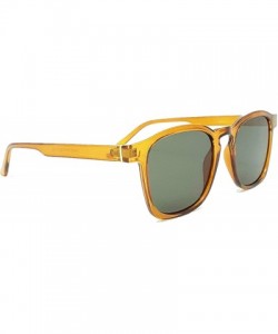 Square Modern style Square sunglasses for Men and Women IL1033 - Orange/ Green - CG18NZ4MK4K $14.58